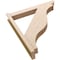 Ekena Millwork 6-in W x 38-in D x 42-in H Funston Slat Rough Cedar Woodgrain TimberThane Outlooker, Primed Tan OUTUR060X38X42FST24RCPR - alternate 4